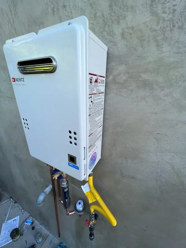 Tankless water heater installation for Lakes by the Bay homes